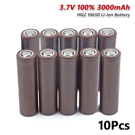 100 Original Novo Hg2 18650 3000mah Bateria 18650 Hg2 3 7v Descarga