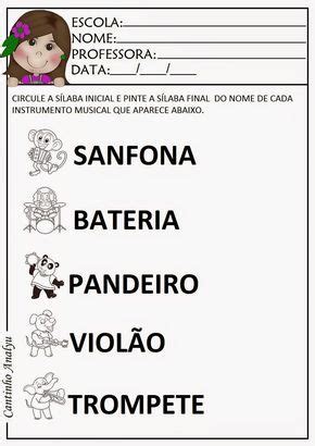 Cantinho Analyu Atividade Sequenciada M Sica A Loja Do Mestre Andr