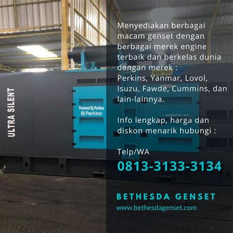 Jual Genset Diesel Perkins 80 Kva Genset Silent 80 Kva Stamford