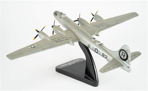 Enola Gay Model Signed By Dutch Van Kirk And Morris Jeppson Rr