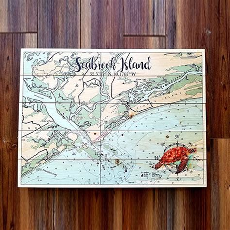 Seabrook Island, SC Pallet Map | MapMom