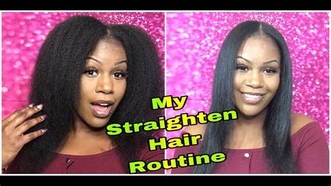 How I Straighten My Natural Hair From Kinky To Straight Tutorial