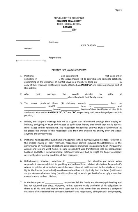 Petition Letter Sample Philippines