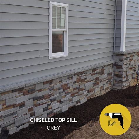 M Rock Easy Stack 25 Lin Ft Gray Manufactured Stone Veneer Window Trim In The Stone Veneer