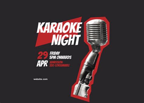 Friday Karaoke Night Invoice | BrandCrowd Invoice Maker