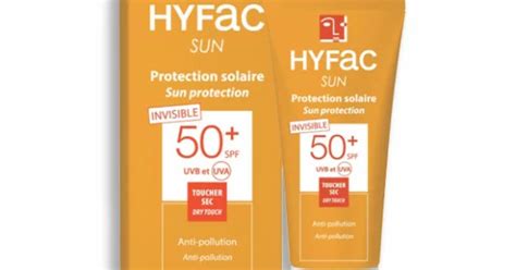 Hyfac Sun Protection Solaire Invisible Spf Ml