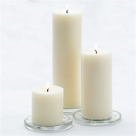 Richland Pillar Candles 3x3 3x6 And 3x9 Light Ivory Set Of 36 Quick Candles