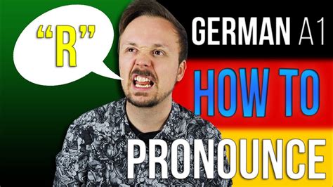 How To Pronounce The German R A Get Germanized A1 C2 German Lesson