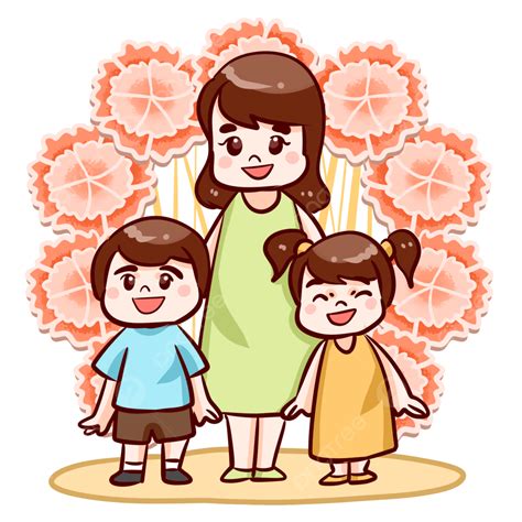 Gambar Ibu Dengan Anak Ibu Hari Ibu Anak Png Transparan Clipart Dan