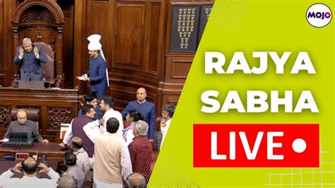 Rajya Sabha LIVE Dhankhar SUSPENDS AAP MP Sanjay Singh From Rajya