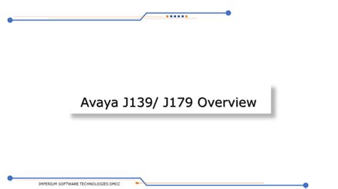 Avaya J179 J139 User Manual SS Lootah Pptx