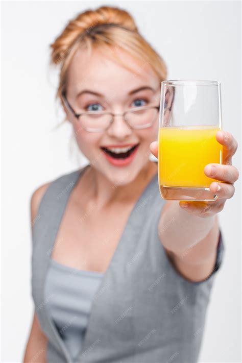 Premium Photo Young Spirited And Full Of Energy Woman In Glasses