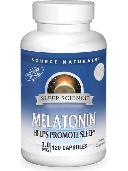 Source Naturals Sleep Science® Melatonin 3 Mg 120 Capsules Herbs Direct