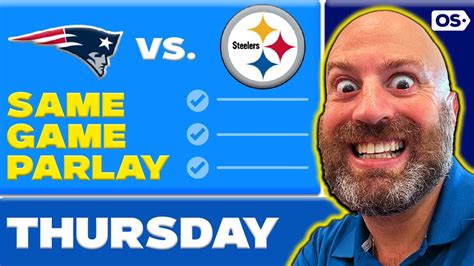 Patriots Steelers NFL Parlay Picks Today NFL Same Game Parlay Week