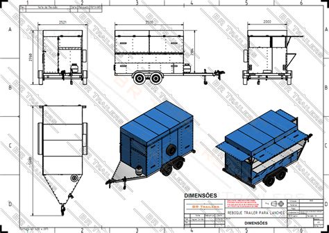 Projetos Reboques Trailer Plans Projeto Trailer Trucado Para Lanches