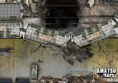 Metro Station Battle Map Post Apo Modern Fallout Rpg Apocalypse World