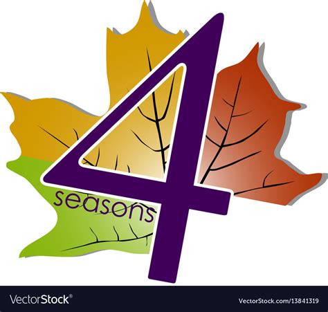 Logo Four Seasons Royalty Free Vector Image Vectorstock