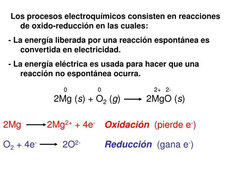 Ppt Reacciones Qu Micas De Oxido Reducci N Powerpoint Presentation