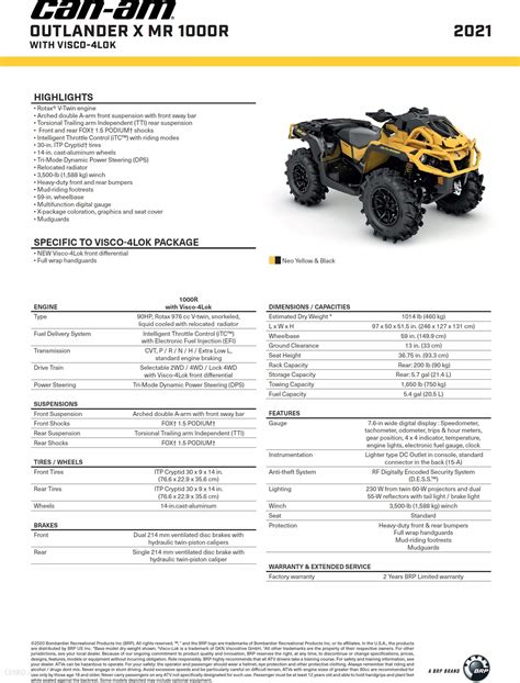 Can Am Outlander XMR 1000R Visco 4lock VAT23 2021 Opinie I Ceny Na