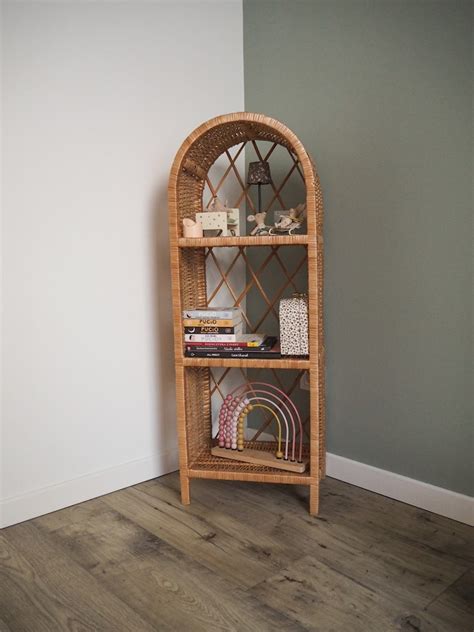 Wicker Bookshelf Wicker Shelf Rattan Shelf Window Plant Etsy