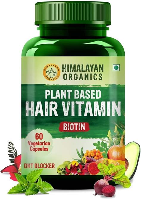 Plant Based Hair Vitamin With Biotin Dht Blocker Supplement