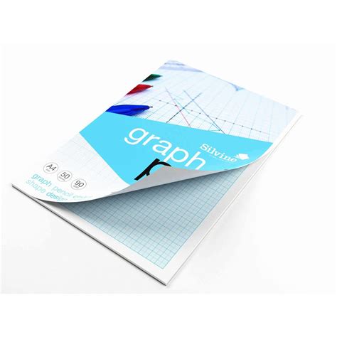 Silvine Graph Pad 1m A4 90gsm 50 Sheets University Bookshop