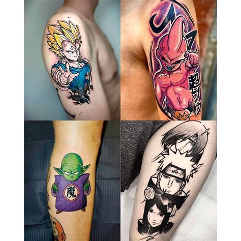 Tatuagem Falsa Temporária Anime Dragon Ball One Piece Naruto Demon