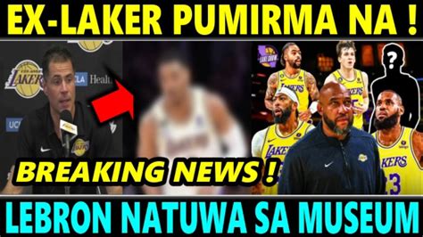 Breaking Ex Lakers Pumirma Na Ng Kontrata Lebron Natuwa Sa Bagong