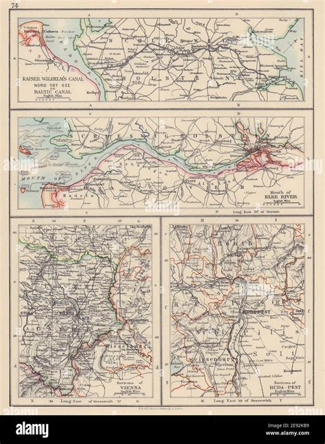 Kiel canal map hi-res stock photography and images - Alamy