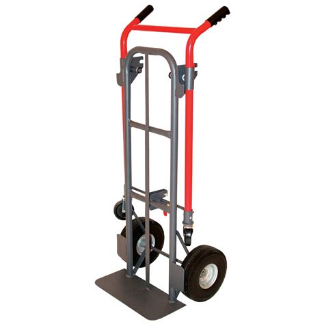 Milwaukee 800 Lb 4 Wheel Red Steel Convertible Hand Truck At