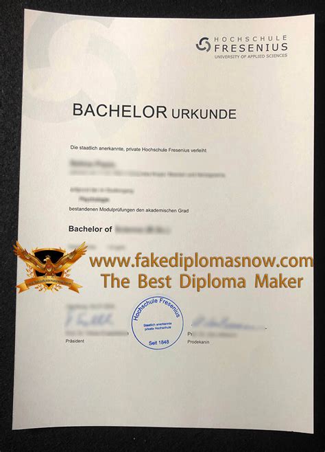 Tricks To Make A Fake Hochschule Fresenius Urkunde Look Legit