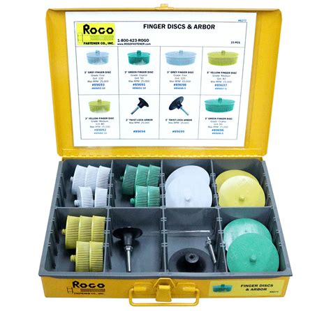 Finger Disc Assortment Rogo Fastener Co Inc