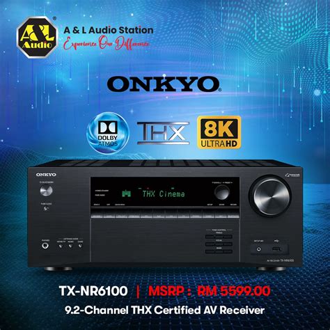 ONKYO TX NR6100 7 2 Channel THX Certified AV Receiver Audio Soundbars