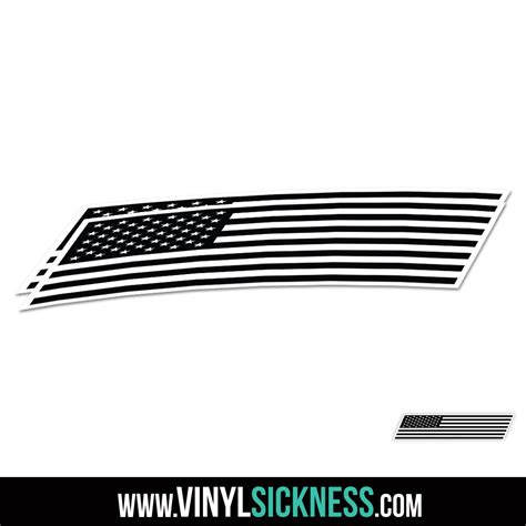 USA FLAG BADGE BW • JDM Stickers / Decals • VS