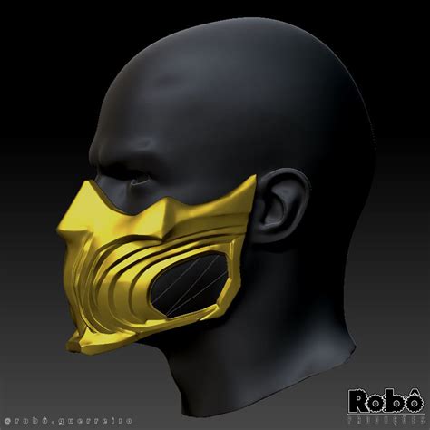 Mortal Kombat Scorpion Mask Off