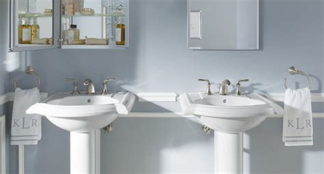 Bathroom Storage Solutions With Pedestal Sink Everything Bathroom