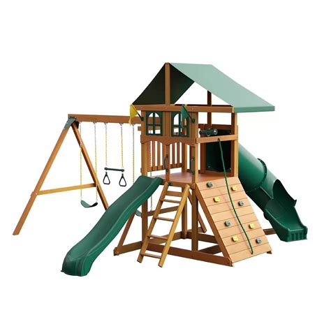 Avalon Treehouse Swing Set With Tube Slide Citywide Shop