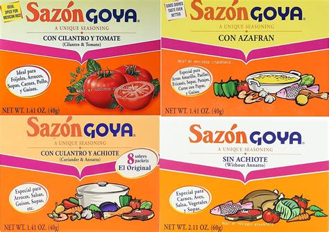 Amazon Sazon Goya Unique Seasoning Variety Pack Bundle