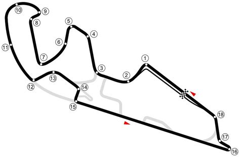 Motorland Aragon race track layout. | Download Scientific Diagram