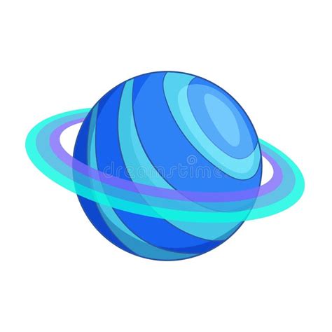 Icono Del Planeta De Saturn Estilo De La Historieta Ilustraci N Del