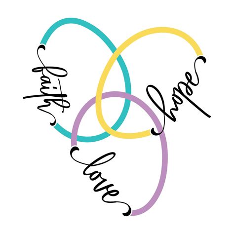 Faith Love Hope Svg Eps Dxf Cut File Heart Faith Love Hope Heart