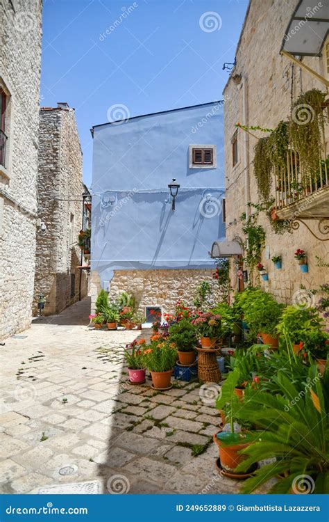 The Blue Village Of Casamassima In The Province Of Bari Italy Stock