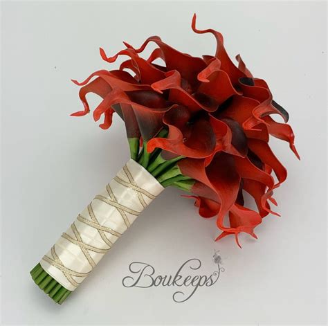 Choose Calla Lily Color Red Calla Lily Bouquet Real Touch Etsy