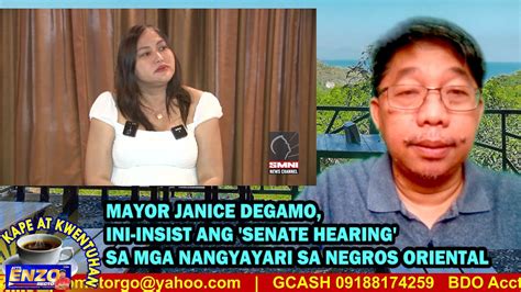 KAPE AT KUWENTUHAN 03 25 2023 MAYOR DEGAMO INI INSIST ANG SENATE