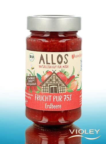 Allos Frucht Pur 75% Fraise bio 250 g chez Violey 