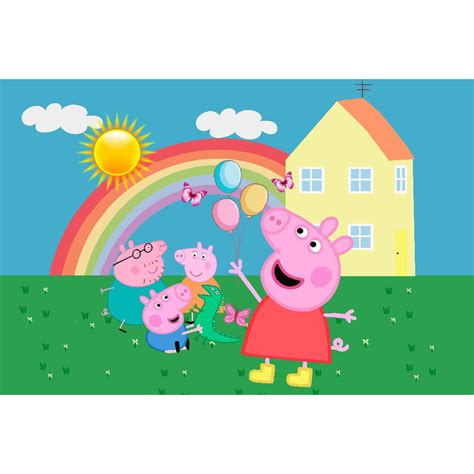 Painel Em Lona Festa Pepa Pig Shopee Brasil