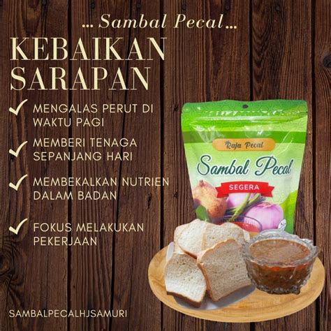 Sambal Pecal Haji Samuri Kuah Kacang Segera Food Drinks Packaged