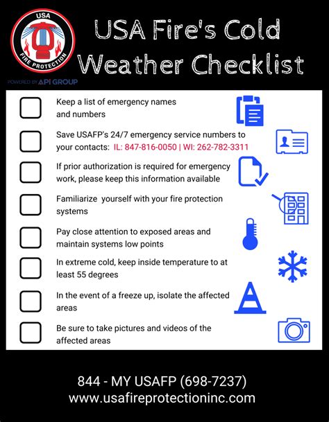 Cold Weather Checklist - USAFP