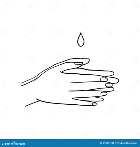 Steps To Washing Hands For Good Health Cartoon Vector Cartoondealer