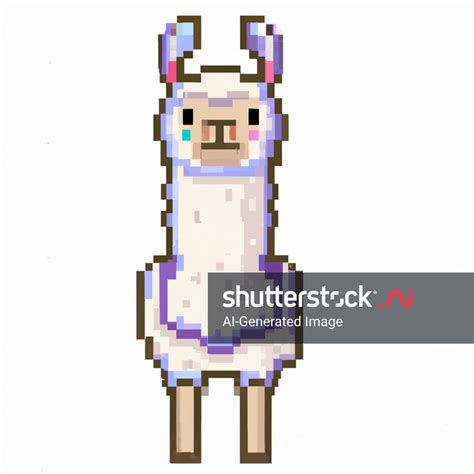 Pixel Art Happy Llama AI-generated image 2275434897 | Shutterstock